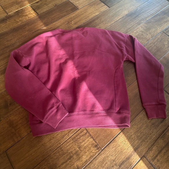 Victoria’s Secret PINK Burgundy Wine Maroon Sweatshirt - Picture 3 of 5